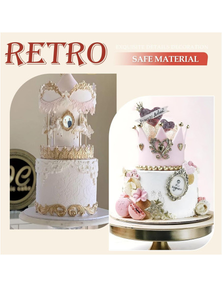 4 Moldes de Silicona para Marco de Foto JJUNW - Rosa