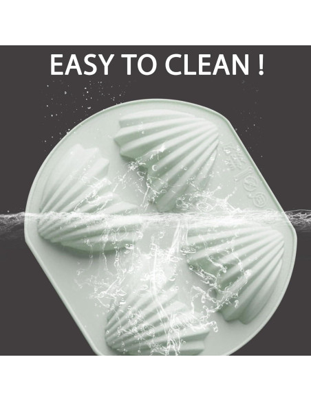 Set de 2 Moldes de Madeleine Corazón Fchil 8 Cavidades Silicona