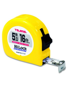 Cinta Métrica Tajima HL-16/5MBW 5m x 2.5cm con Escala Dual