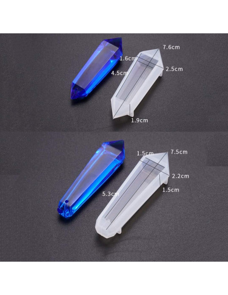 Moldes de Silicona Daimay para Joyería - 4 Piezas Translúcidos
