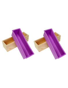 Molde de Silicona Rectangular Ogrmar 2PCS para Jabón y Pasteles