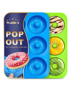 Molde de Donas de Silicona Walfos - Juego de 2 Antiadherente