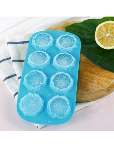 Moldes de Hielo Webake 2 Pack Silicona Diamante 16 Cavidades