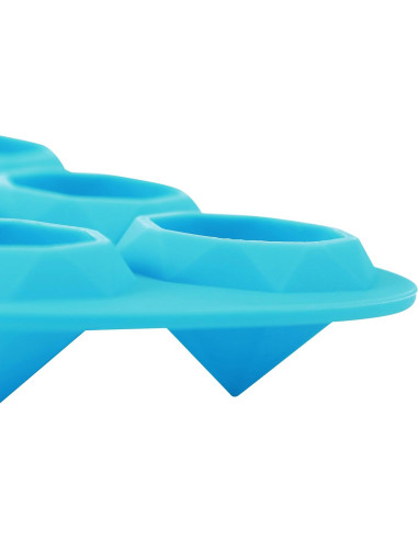 Moldes de Hielo Webake 2 Pack Silicona Diamante 16 Cavidades