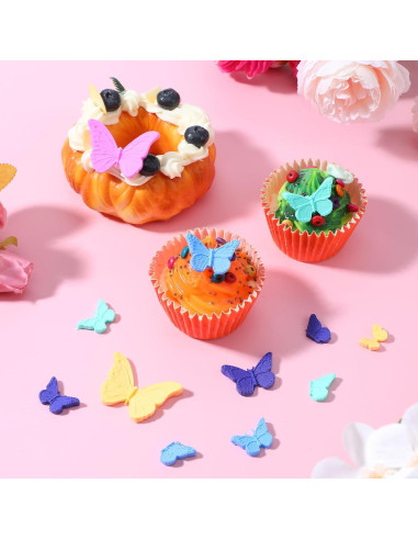 Juego de 6 Moldes de Silicona Mariposa Telooco para Chocolates