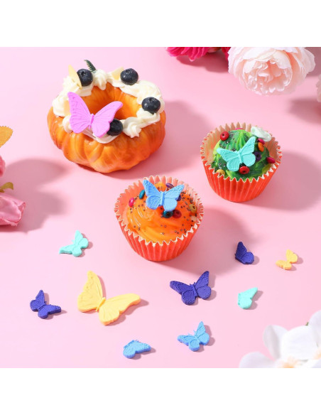 Juego de 6 Moldes de Silicona Mariposa Telooco para Chocolates