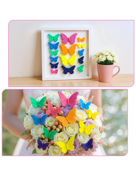 Juego de 6 Moldes de Silicona Mariposa Telooco para Chocolates