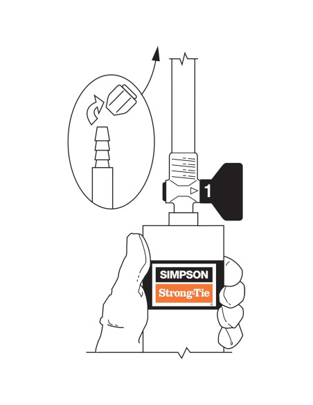 Epoxi inyectable Simpson Strong-Tie Crack-Pac 266 ml
