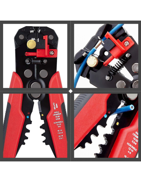 Pelacables 3 en 1 LSLANSOON Autoajustable 10-24 AWG 325g