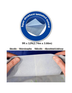 Tela de Goteo Reutilizable ROLLINGDOG 2.74 x 3.66 m - Paquete de 2 2