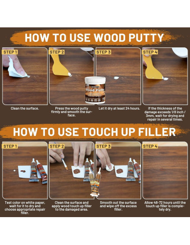 Kit de Reparación de Madera Hangzhou - 12 Colores Relleno