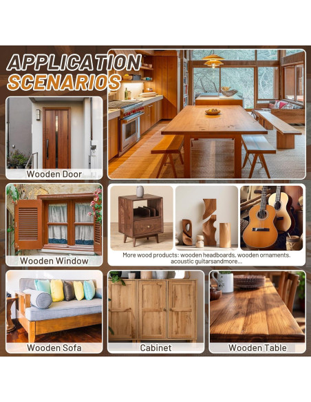 Kit de Reparación de Madera Hangzhou - 12 Colores Relleno