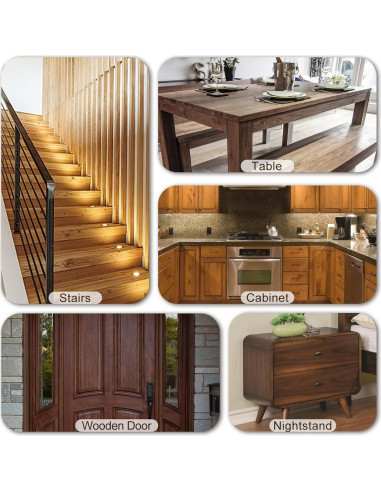 Palos de Relleno de Madera Lifreer - 16 Colores para Reparación