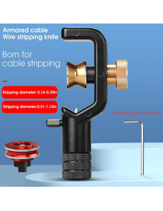 Cuchillo Desforrador de Cable Óptico BAOSHLA 4-28.6mm 2