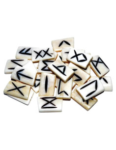 Conjunto de Runas de Hueso AzureGreen Verde Azur - 90.7g