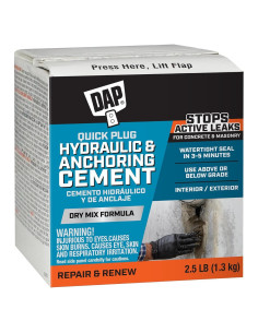 Cemento Hidráulico DAP Quick Plug 1.13 Kg para Reparaciones
