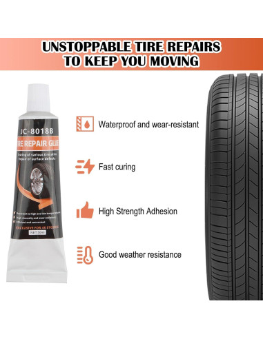 Pegamento Figpade para Reparar Neumáticos de Coche 50ml