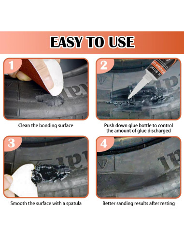 Pegamento Figpade para Reparar Neumáticos de Coche 50ml