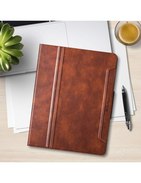Funda Antbox para iPad 10.2'' 9/8/7 Gen Cuero Vegano Marrón