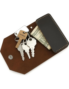 Funda de Llaves de Cuero TheAntiq, Compacta y Duradera 2