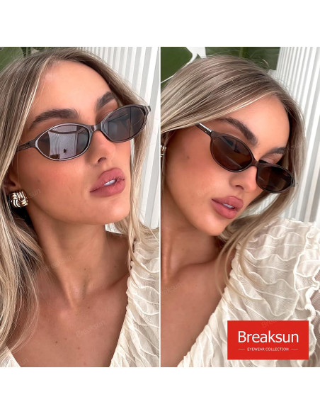 Gafas de sol ovaladas Breaksun B73 UV400 para mujeres Gafas de sol ovaladas Breaksun B73 UV400 para mujeres
