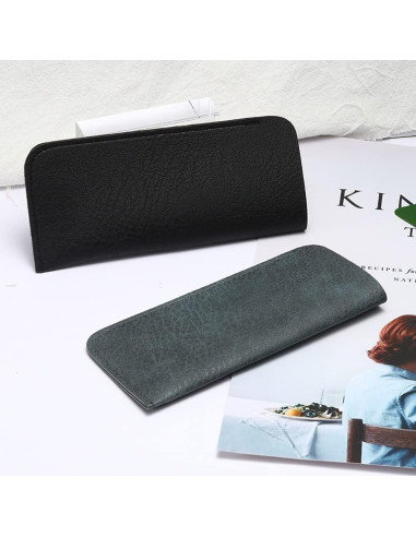 Bolsas de Gafas de Cuero Suave DIYOMR - 6 Piezas Unisex