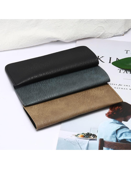 Bolsas de Gafas de Cuero Suave DIYOMR - 6 Piezas Unisex