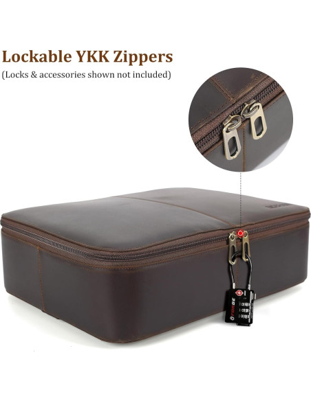 Bolsa Organizadora de Documentos de Cuero Polare 36.8x27.9 cm