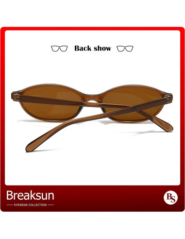 Gafas de sol ovaladas Breaksun B73 UV400 para mujeres