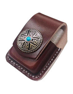 Funda de Cuero Heiluxe para Encendedor con Broche - Hecha a Mano