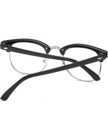 Gafas AISSWZBER Semi-Montura Vintage Lente Claro 50mm