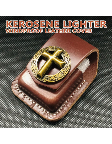 Funda de Cuero Heiluxe para Encendedor con Broche - Hecha a Mano