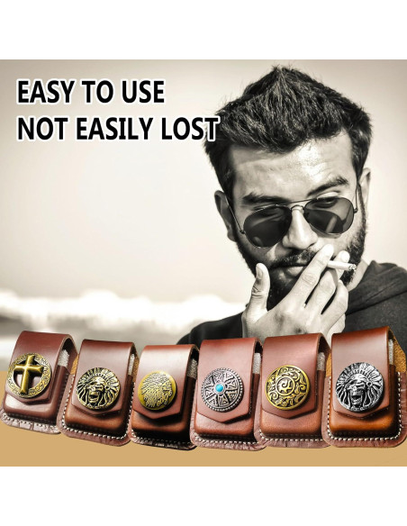 Funda de Cuero Heiluxe para Encendedor con Broche - Hecha a Mano