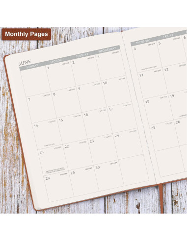 Planificador 2026 Lemome Semanal y Mensual A4 Marrón