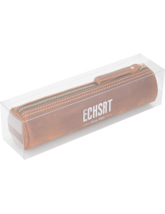 Estuche Cilíndrico de Cuero ECHSRT Marrón - Organizador de Papelería 2