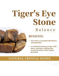 Conjunto de 25 Piedras Rúnicas Pulidas Rockcloud Ojo de Tigre 2