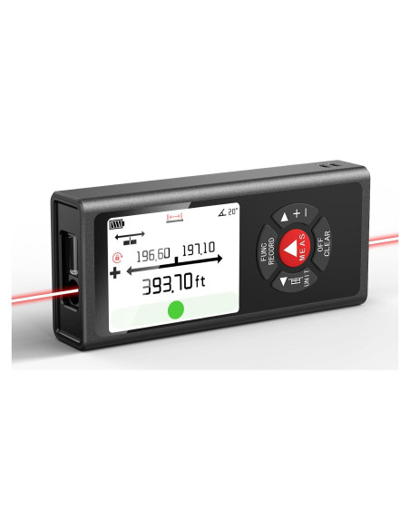 Medidor Láser Dual COROLLATA TZCB120 120m Aluminio Negro