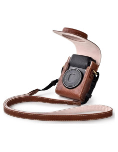 Funda de cámara Rieibi Café para Sony ZV1F/ZV1/Ricoh GR IV