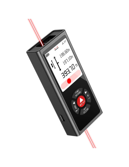 Medidor Láser Dual COROLLATA TZCB120 120m Aluminio Negro