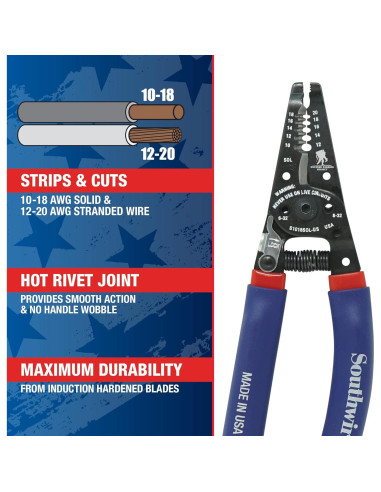 Destripador Cortador de Cables Southwire S1018SOL 10-18 AWG