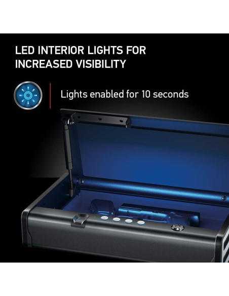 Caja Fuerte Biométrica SentrySafe QAP2BLX para 2 Pistolas