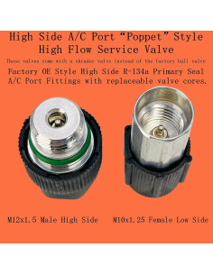 Kit de Núcleo de Válvula de Aire Acondicionado VOTNMIC R12 R134a 2