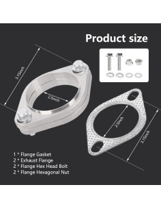 Kit de Reparación Brida Escape MOXRUQ 2 Tornillos 63.5 mm 2