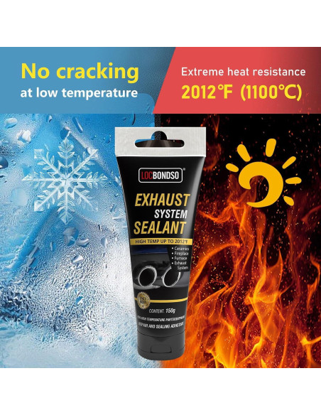 Kit de Reparación de Escape LOCBONDSO 150 g Resistente al Calor