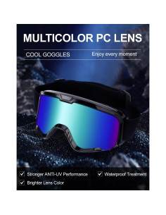 Gafas de Motocross ABTONG 2 Pack UV400 A prueba de viento 2