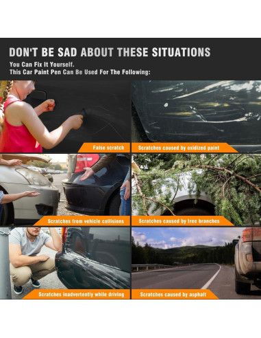 Pintura de Retoque Automotriz Biesmo 12ml Negro Brillante