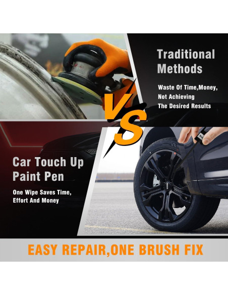 Pintura de Retoque Automotriz Biesmo 12ml Negro Brillante