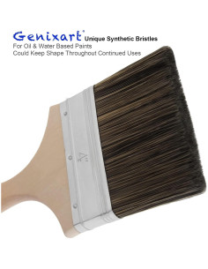 Brocha de Chip Doble Grueso Genixart 10 cm para Pintura 2