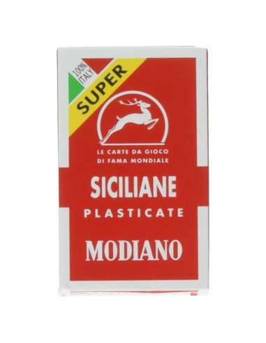 Cartas de Juego Sicilianas Modiano 9.1x5.7 cm - Scopa