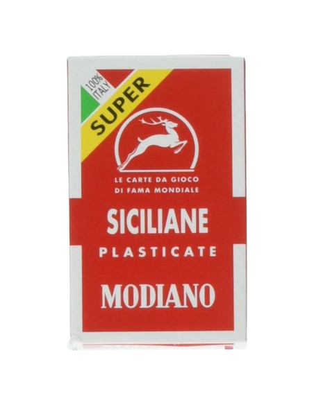 Cartas de Juego Sicilianas Modiano 9.1x5.7 cm - Scopa